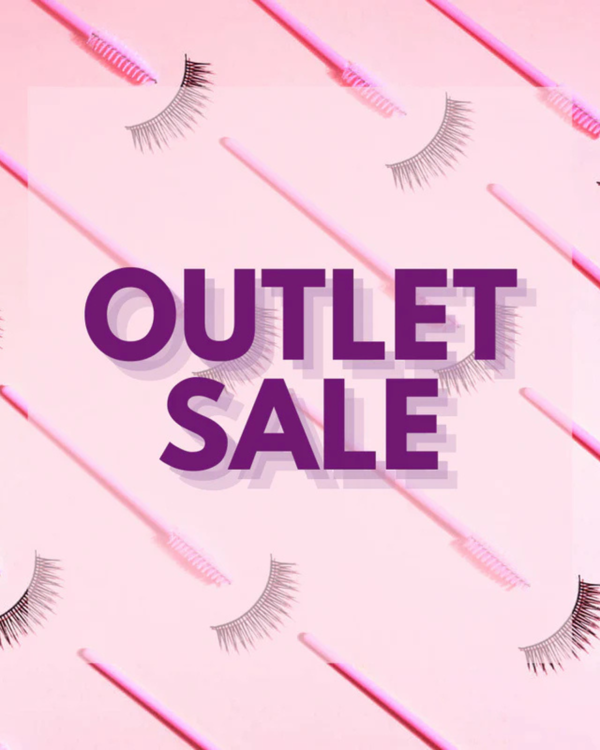 verschillende nepwimpers die in de outlet staan