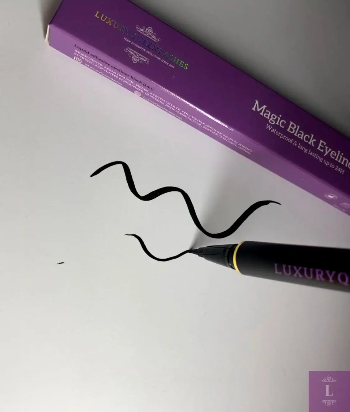 Luxuryqueenlashes - magic black & clear eyeliner - wimper lijm - adhesive eyeliner - waterproof Luxuryqueenlashes