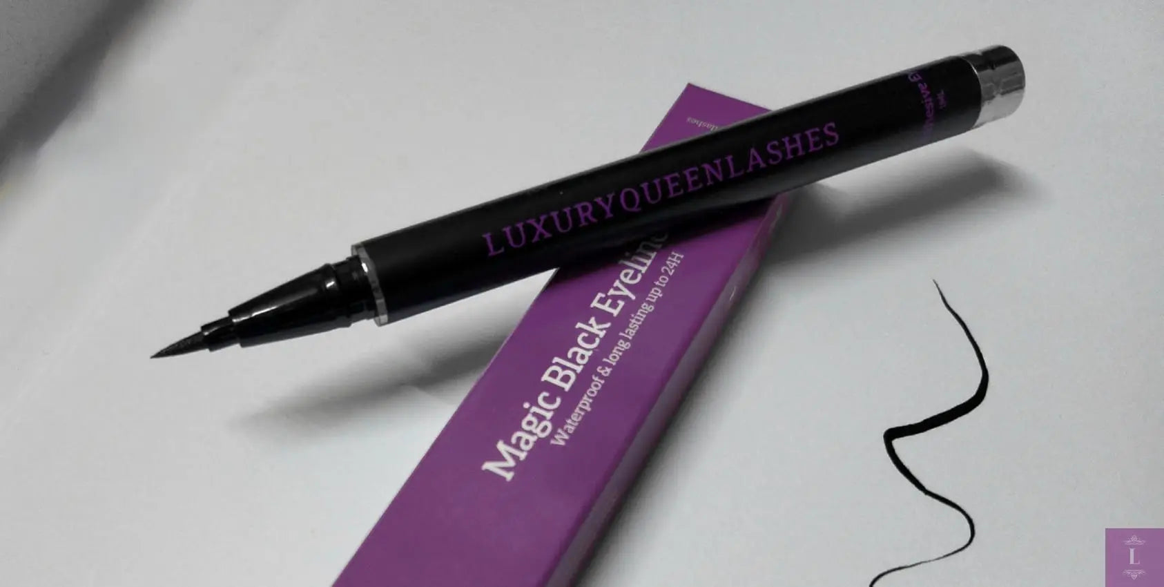 Luxuryqueenlashes - magic black & clear eyeliner - wimper lijm - adhesive eyeliner - waterproof Luxuryqueenlashes