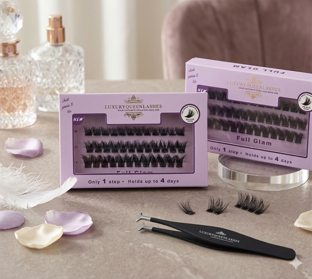 Press-On Lash Applicator gebruik – precisie tool voor voorgelijmde cluster wimpers